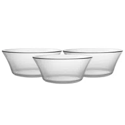 Duralex 'Lys' Transparent Glass 23 cm Table Serving Bowl (2.2 L) - Set of 3 image 3