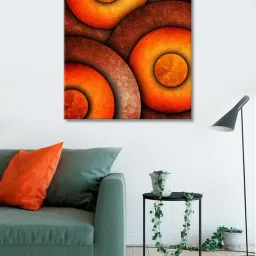 999store Brown & Orange Wall Painting-37