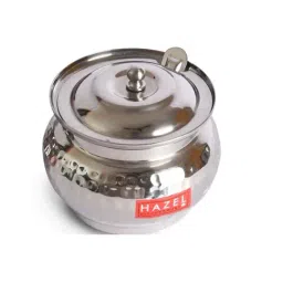 HAZEL Silver Stainless Steel Ghee & Oil Container - Set of 1 (250 ML)-18