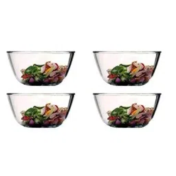 Femora Borosilicate Glass Microwave Safe Mixing Bowls (2650 ml) - Set of 4-7