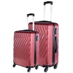 Nasher Miles Lombard Hard-Side Set of 2 Maroon Trolley|Travel|Tourist Bags (55 & 65 cm)-image-5