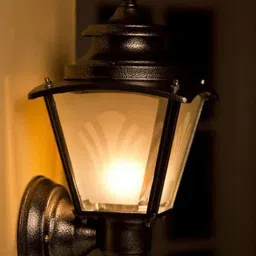 Fos Lighting 'Classic' Black & Transparent Aluminium Outdoor Wall Light - Set of 1-51