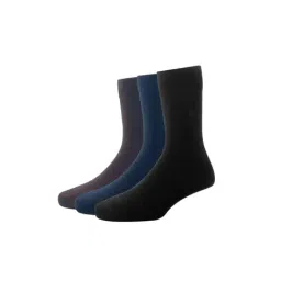Louis Philippe Multicolor Cotton Socks (Pack of 3)-image-63