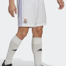 Adidas White Regular Fit Striped Shorts-image-46