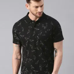 Kryptic Black Polo T-Shirt-image-10