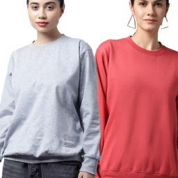 Vimal Jonney Grey & Pink Fleece Pullover - Pack of 2-picture-32