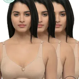 Inner Sense Beige Full Coverage Bra - Pack of 3-image-74