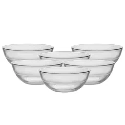 Duralex 'Lys' Transparent Glass 11.5 cm Stackable Bowl (0.31 L) - Set of 6 image 3