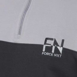 Force NXT Grey Cotton Regular fit Colorblock Sweatshirt image 5