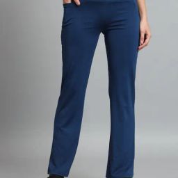 COLOR CAPITAL Blue Slim Fit High Rise Tights-image-40