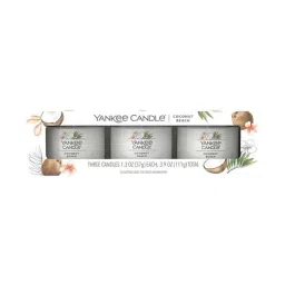 Yankee Candle Filled Votive Scented Candles - Coconut Beach (Pack of 3)-picture-39