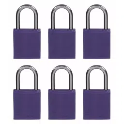 BRADY Lockout Padlock Keyed Alike Aluminum Std Compact Body Size Purple, 24UY59-picture-44