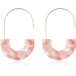 Arzonai Contemporary Half Hoop Earrings-image-88