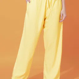 FFLIRTYGO Striped Relaxed Fit Straight-Leg Lounge Pants-image-16