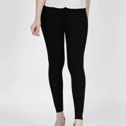 TWIN BIRDS Black Ankle Length Leggings-image-56