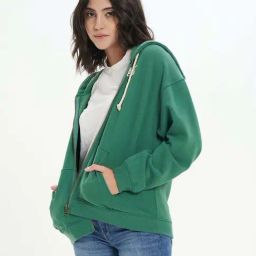 American Eagle Outfitters Green Printed Hoodie-image-48