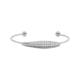 Joker & Witch Silver Single Leaf Flexible fit Bracelet-image-29