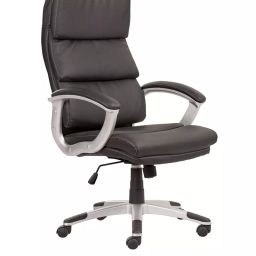 Caddy High Back Revolving office and Home Chair Black PU Leatherette CD149-picture-9