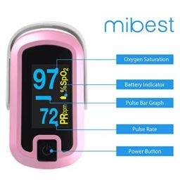 Mibest OLED Display Pink Color Finger Tip Pulse Oximeter MD300CN340 image 3