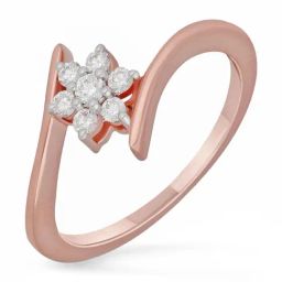 Malabar Gold and Diamonds 18k IGI Certified Diamond Rose Gold Ring for Women-picture-33