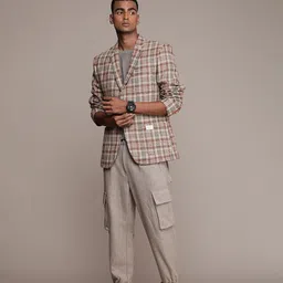 Mr Bowerbird Tailored Fit Tweed Blazer-image-14
