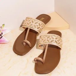 Inc.5 Women's Rose Gold Toe Ring Sandals-image-33