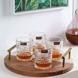 The Artment Impressionist Scotch Savvy Transparent Crystal Whiskey Glass (0.21 L) - Set of 8-picture-8