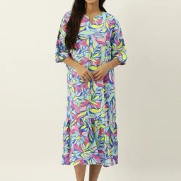 Secret Wish Blue Printed Nightdress-picture-44