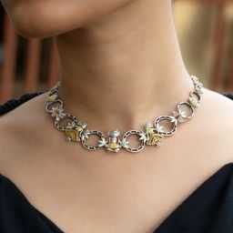 Shaya 92.5 Sterling Silver Baadak o Nartaki Necklace for Women-picture-5