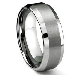 Peora Tungsten Band Finger Ring-image-43