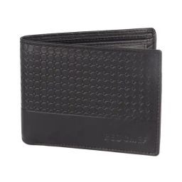 Red Chief Black Leather Bi-Fold Wallet for Men-picture-21