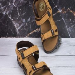 Woodland Men's Camel Floater Sandals-image-54