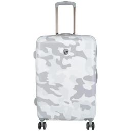 HEYS White Printed Hard Medium Trolley Bag -26 cm-image-13