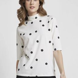 SPYKAR Women White Cotton Tshirts-picture-12