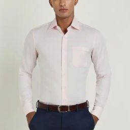 Allen Solly Pink Cotton Slim Fit Printed Shirt-image-62