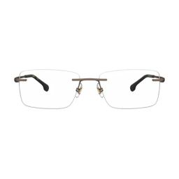 Carrera Transparent Rectangular Eye Frame for Men image 2