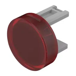 EAO ROUND LENS, RED, PLASTIC, 31-931.2-43