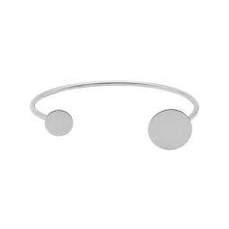 Joker & Witch Silver Minimal Dot Flexible fit Bracelet-image-83