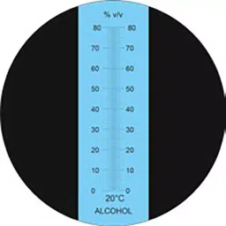 Acutek HR Series Hand Refractometer 0 to 80% v/v for Alcohol, Ref-Alc-13