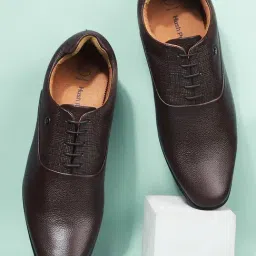 Hush Puppies by Bata Men's Brown Oxford Shoes-image-47