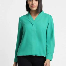 Allen Solly Green Regular Fit Top-image-97