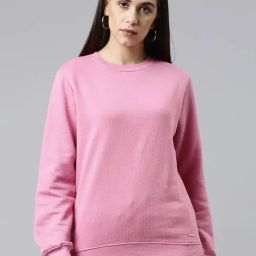 TWIN BIRDS Pink Regular Fit Sweatshirt-image-37