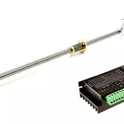 Invento Nema 17 4.2 Kg-cm Stepper Motor + TB6600 Stepper Driver + Flexible coupling with 100mm (0.1mtr)-15