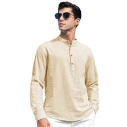 EdinWolf Mandarin Collar Cotton Slim Fit Straight Kurta-picture-19