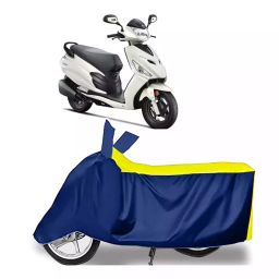 Auto Pearl Bike Cover for Hero Motocorp Maestro Electric (Yellow & Blue)-29