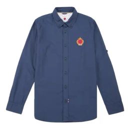 U.S. Polo Assn. Kids Dark Blue Solid Shirt-image-71