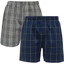 XYXX Multicolor Check Boxers - Pack of 2-picture-13
