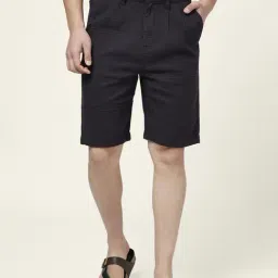 7 Alt By Pantaloons Charcoal Cotton Slim Fit Shorts-image-70