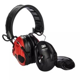 3M SportTac Wired Electronic Ear Defenders with Headband 26dB Red, MT16H210F-478-RD-image-45