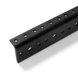PENN ELCOM Rack Rail, 12U, Steel, Black, R0828/12-28